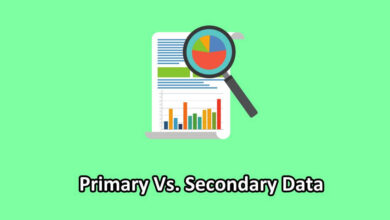 primary vs secondary data illustration