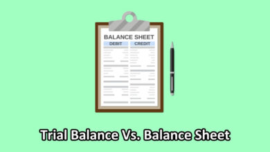 trial balance vs balance sheet illustration