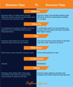 Difference Between Business and Economy Class (With Table)