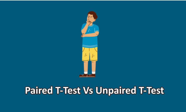 paired vs unpaired t-test