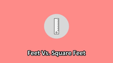 feet vs square feet