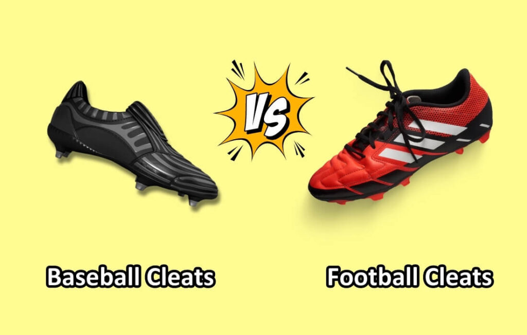 football cleats vs baseball cleats