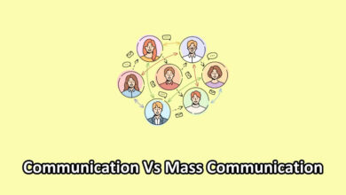 communication vs mass communication illustration