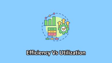 efficiency vs utilization illustration