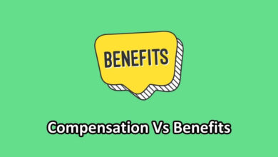 compensation vs benefits illustration