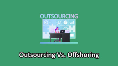 outsourcing vs offshoring illustration