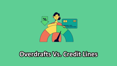 overdraft vs credit lines illustration