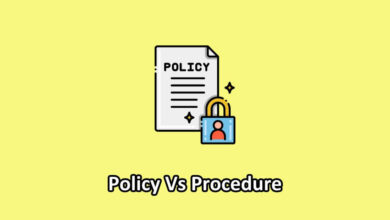 policy vs procedure illustration