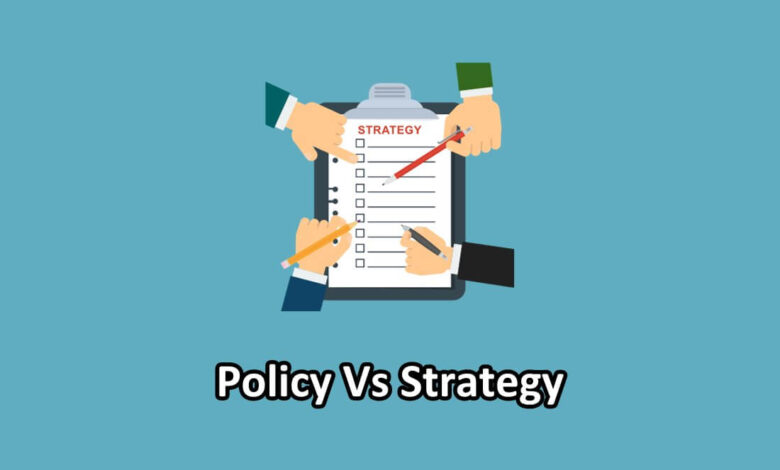 policy vs strategy illustration