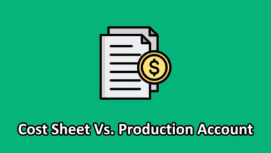 cost sheet vs production account illustration