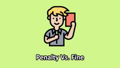 penalty vs fine illustration