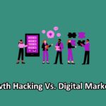growth hacking vs digital marketing illustration