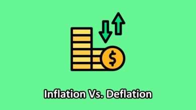 inflation vs deflation illustration