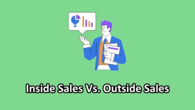 illustrating outside sales vs inside sales